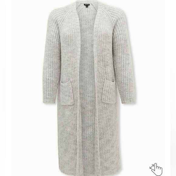 Chunky Duster open front sweater - Picture 3 of 4